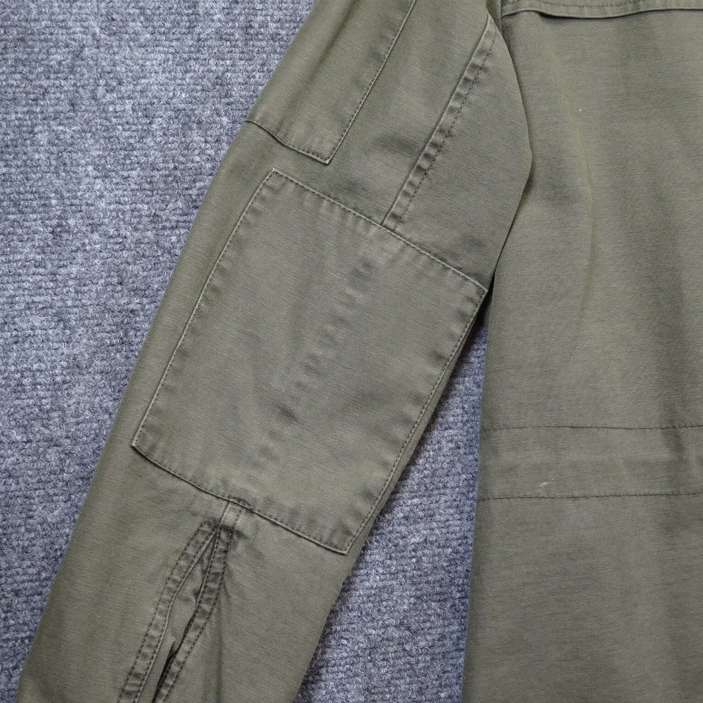 Levi Quilt Lined Canvas Jacket Insulated Hooded Anorak Zip Up M 38 Chest Strauss